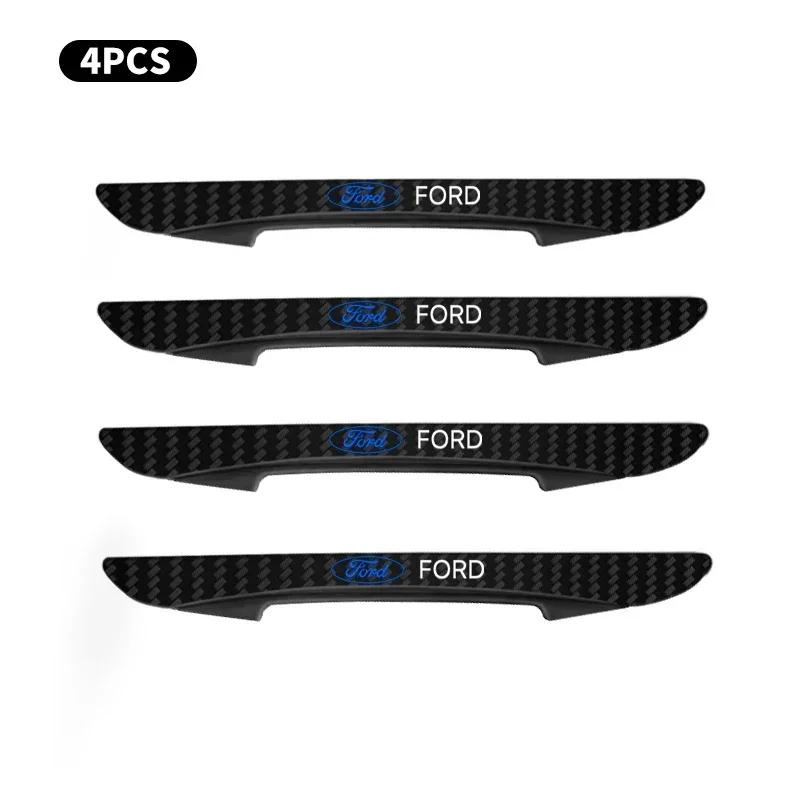 

New 2026 Car Sticker 4PCS Bumper Anti-collision Strip Car Door Scratch Protector Stickers For Ford Focus ST Ranger Mondeo Kugo E