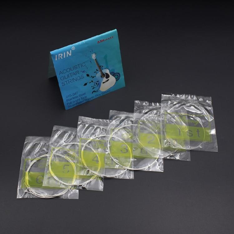 6 Pièces Cordes pour Guitare Folk Cordes d'Acier pour Guitare Acoustique Puissantes et Durables