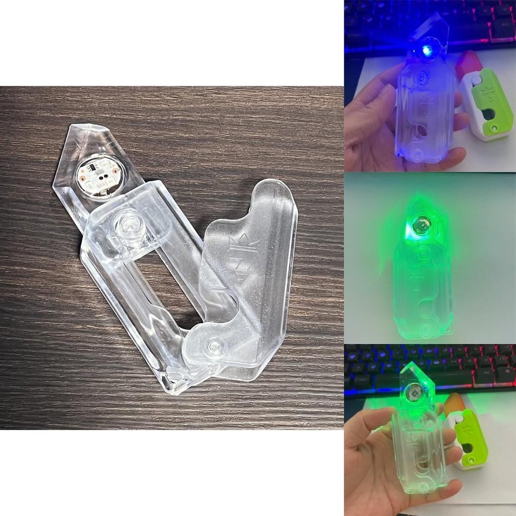 Nuovo Coltello Carota a LED Trasparente 3D Gravità Coltello Carota Lampeggiante Giocattolo per Bambini Vendita all'Ingrosso