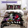 Warnermedia (16) Customize Your Name Bedding Set Breathable Duvet Cover with Pillowcases Home Decoration Birthday Gift