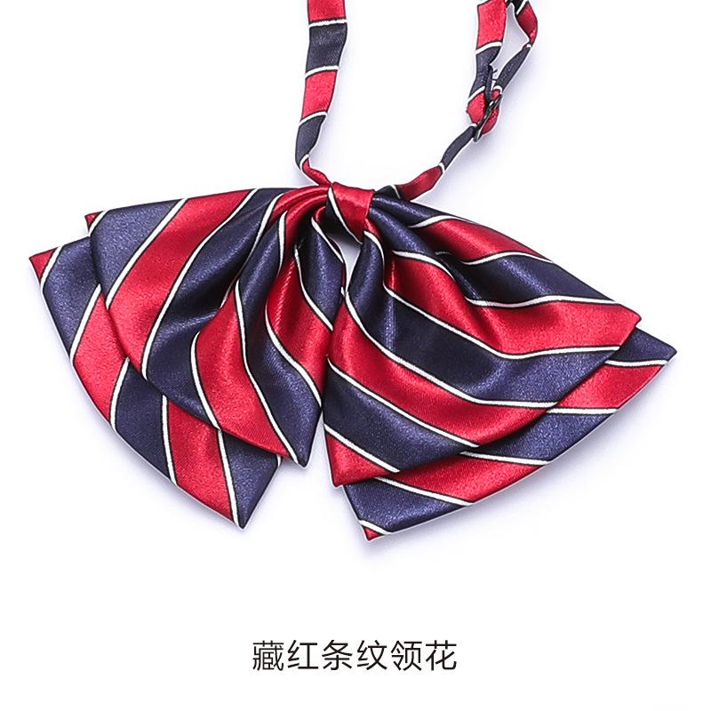 Professional Collar Flower Stewardess Bank Business Student Overalls Uniform Shirt Women'S Lace-Up No Bow Tie