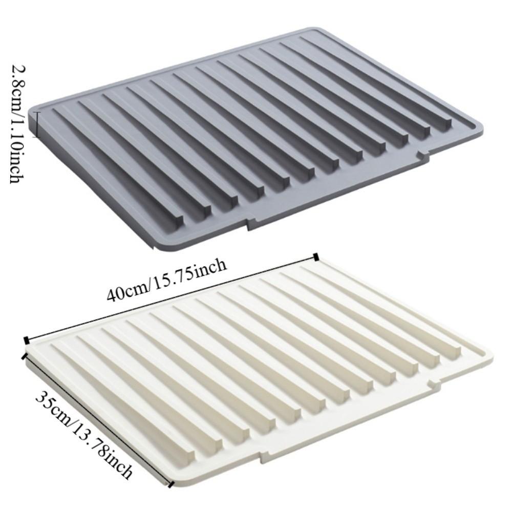 Non-slip Tableware Drainage Mat Slope Diversion Design Kitchen Sink Drain Pad Counter Top