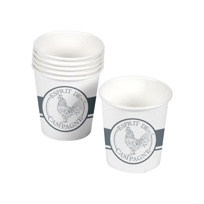 Gobelets en carton - Marque inconnue - Set de 10 - 23 CL - Écologique - Jetable