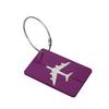 Aluminum Alloy Airplane Luggage Tag for Suitcases & Boarding Passes
