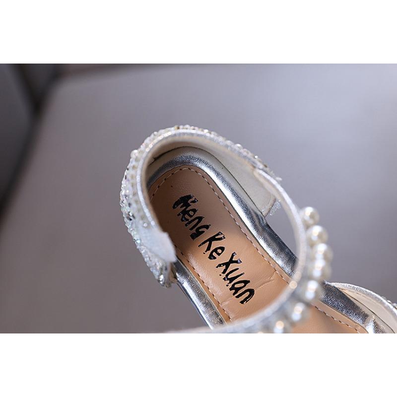 Spring/autumn new style ladylike baby girl children's princess rhinestone single shoes leather shoes dance performance shoes