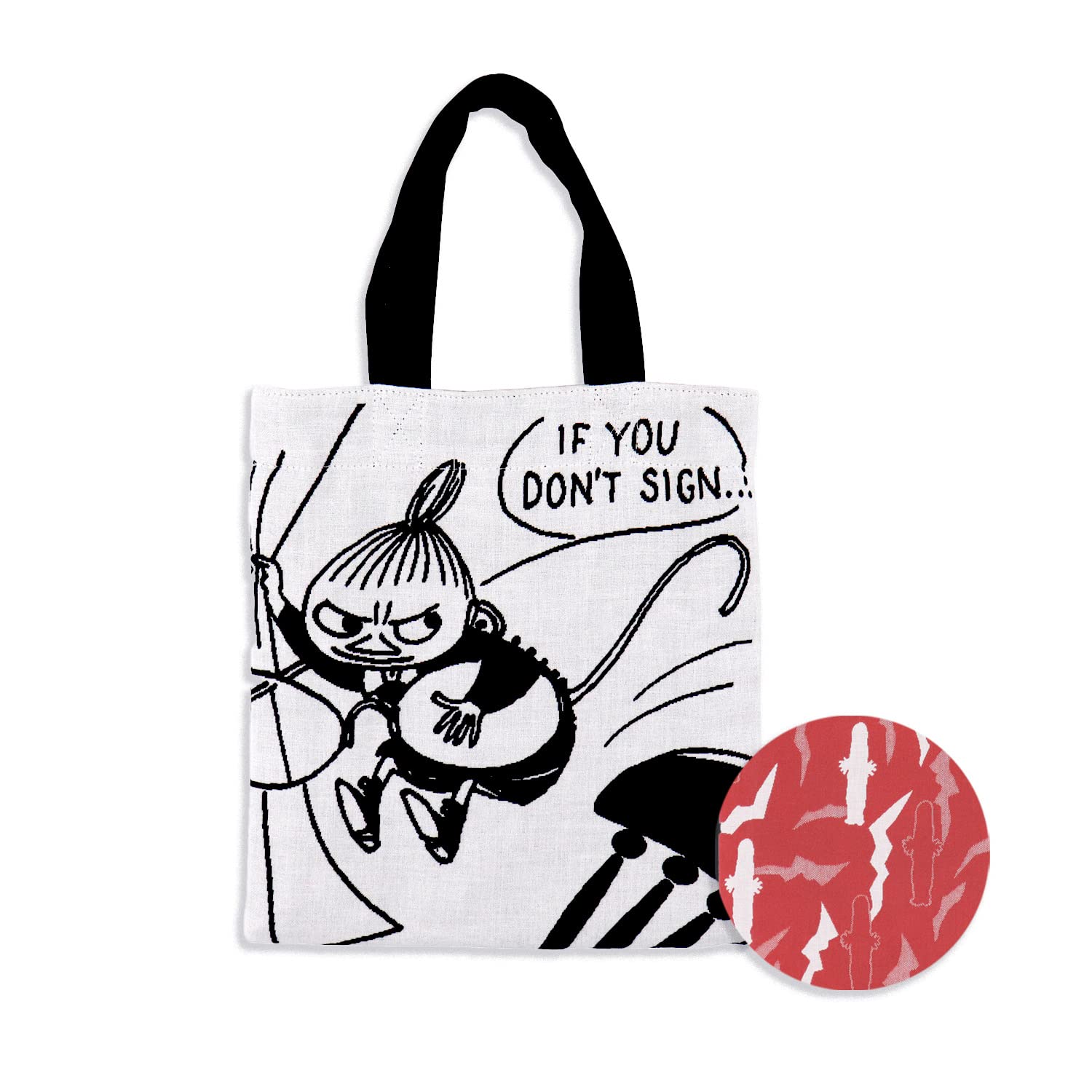 

Moomin Comic Reversible Mini Little H24 x W23cm Bag, Red, My, Double-Layered Gauze, 47-8327180, Approx.