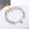 Natural Strawberry Crystal Bracelet Bangles Women Fashion Jewelry Accessories Gift