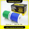 1007 PVC Electronic Wire 16AWG-30AWG Tinned Copper, Flying Lead Aviation Wire