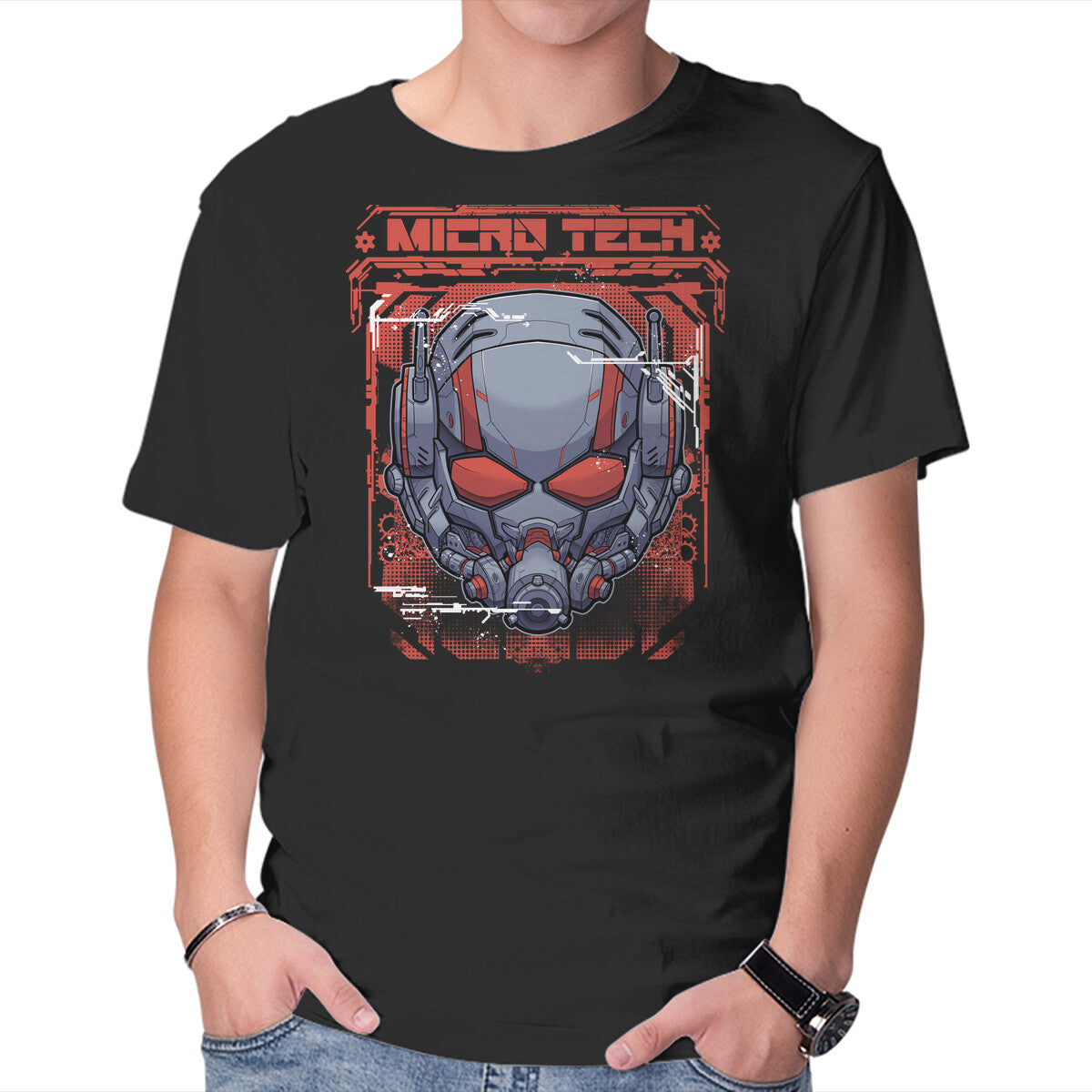 Unisex Crew Neck T-Shirt Ant Mech Graphic Short Sleeve Casual Tee XXXXL