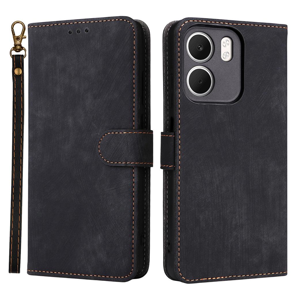 For Oppo A5x 5G/4G Case Wallet RFID Blocking PU Leather Phone Cover Stand with Strap