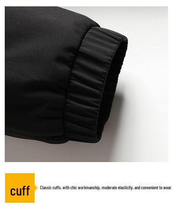 Mid-aged Men's Cotton Jacket for Autumn and Winter - Thick Casual Business Outerwear for Middle-aged and Elderly