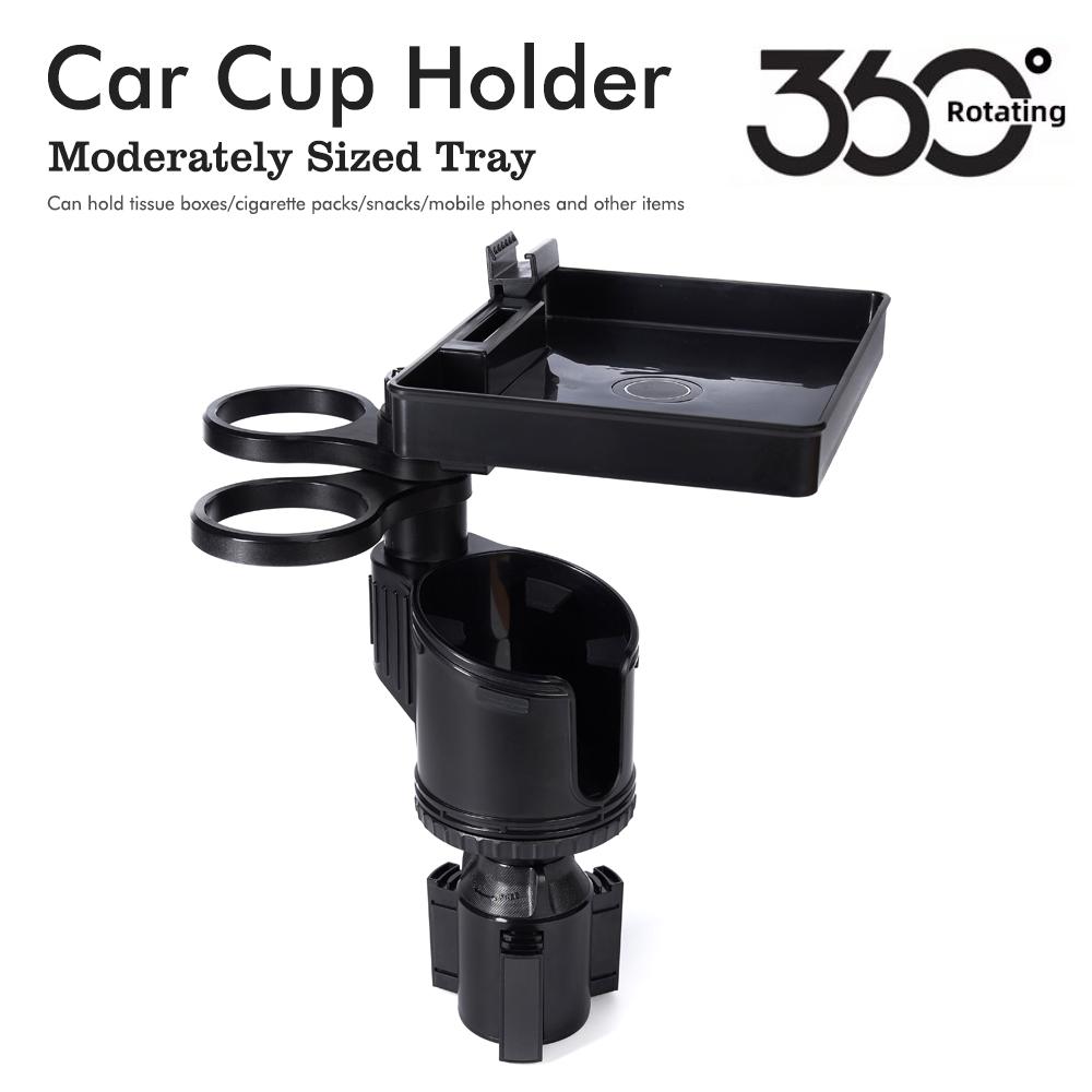 Multi-cup Car Cup Holder 360 Degree Rotating Car Cup Water Bottle Holder Car Cup Holder Car Dinner Plate Car Cell Phone Holder