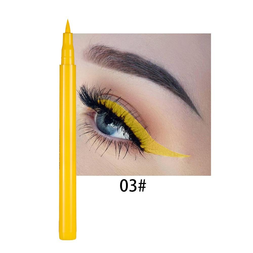 Eye Liner Pencil Small Gold Liquid Eyeliner Pen Quick-drying Eyeliner Waterproof Lasting Eyeliner Black/Brown Eyes Makeup Liquid