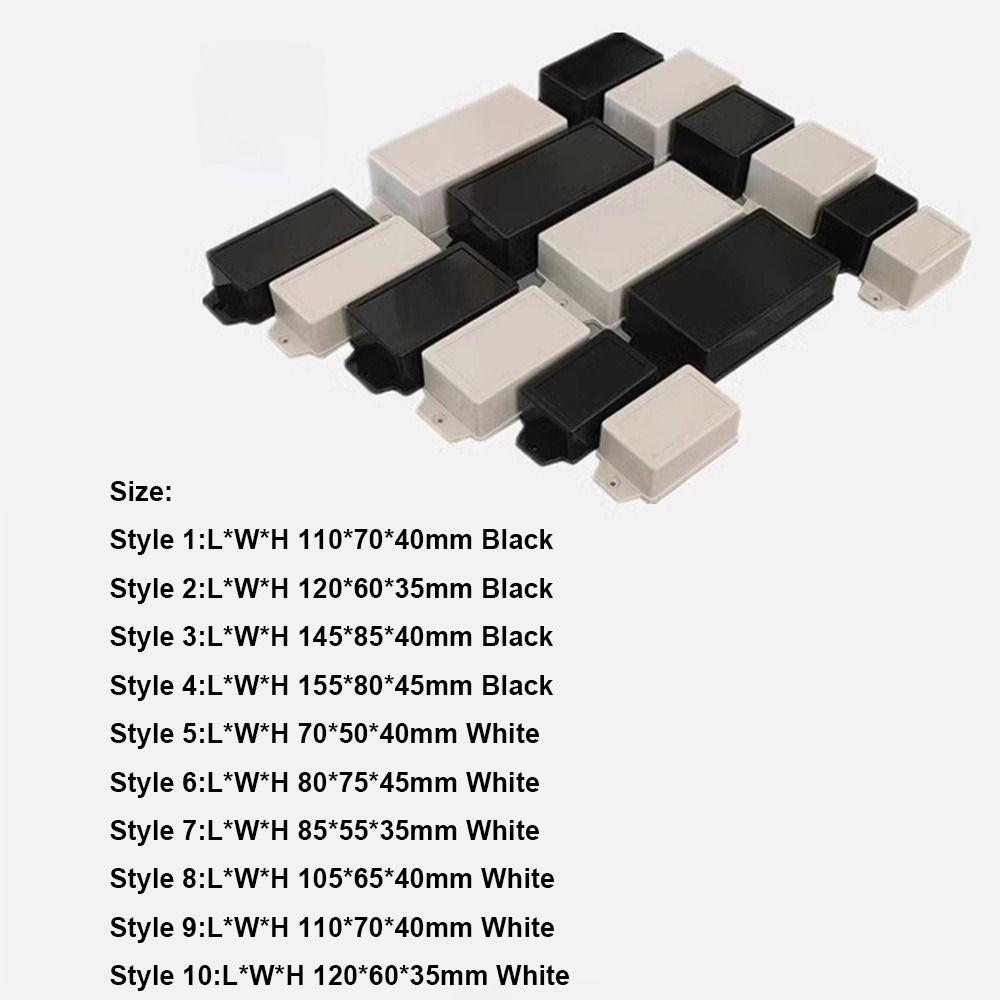 White Black Project Enclosure Boxes Waterproof Housing Instrument Case  Electronic Supplies