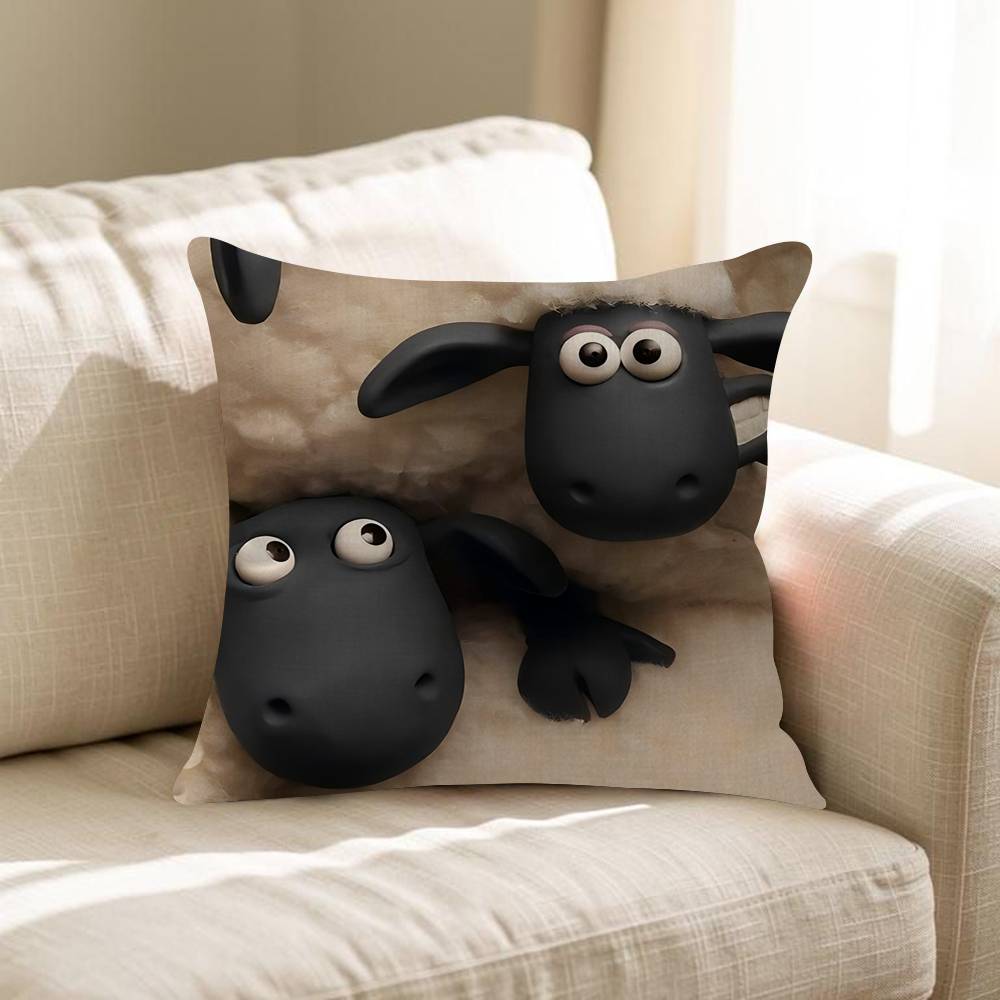 SShaunSthe Cute Ssheepp Cushion Cover Inches Farmhouse Decor Home Throw Pillow Covers For Couch Decorations