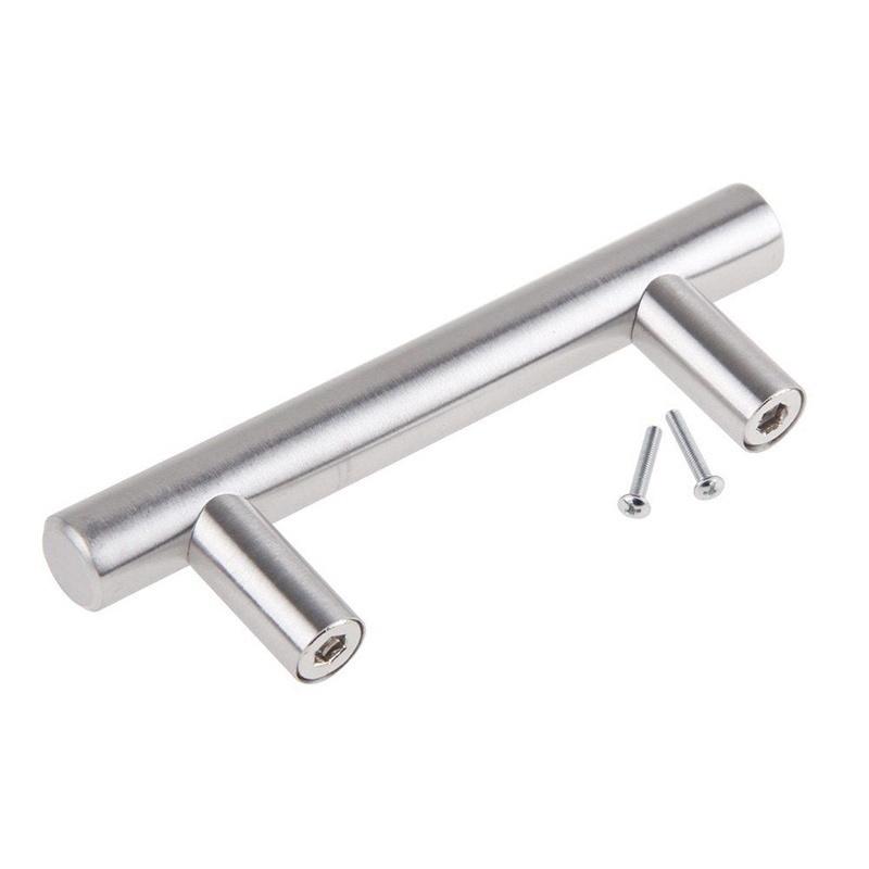 New Stainless Steel Kitchen Door Cabinet T Bar Handle Pull Knob