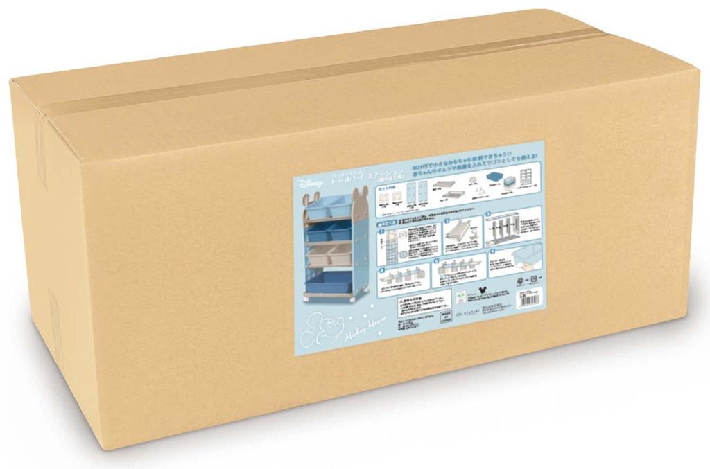 Nishiki Kasei Toy Box Mickey Mouse Tall Toy Station B×BE