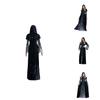 Stylish Halloween Vampire Long Dress With Flattering Fit For Witch Role-playing