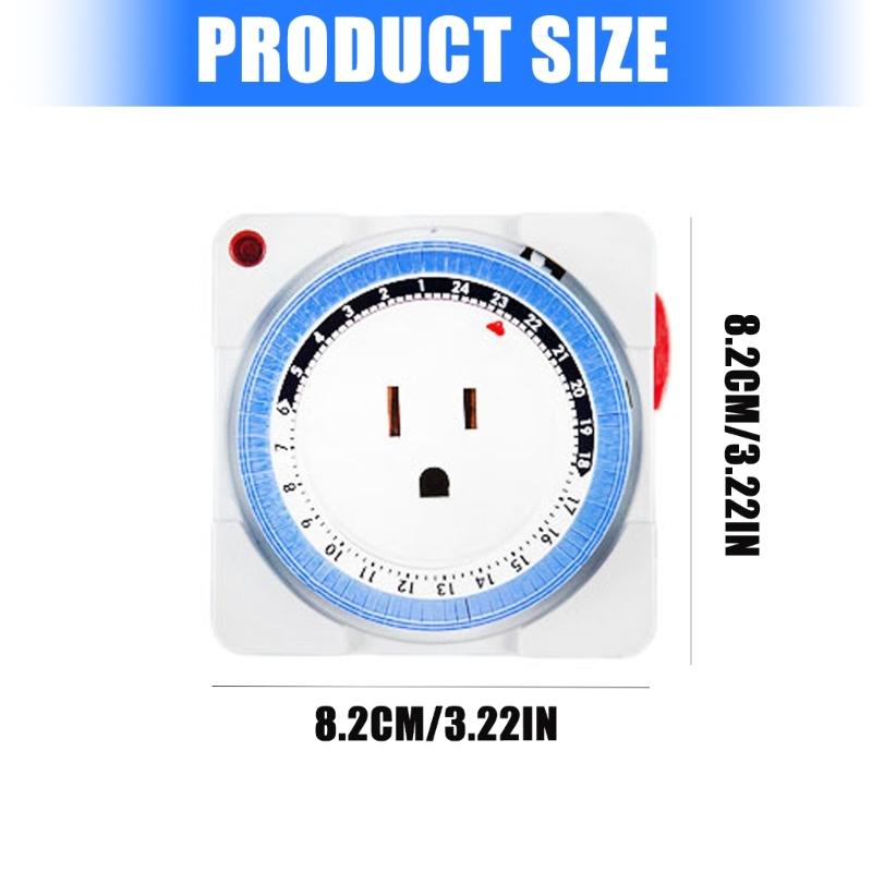 15Minute Precisions Mechanical Timer Switches for Electrical Outlets Global Sockets ABS Material Energy Efficient
