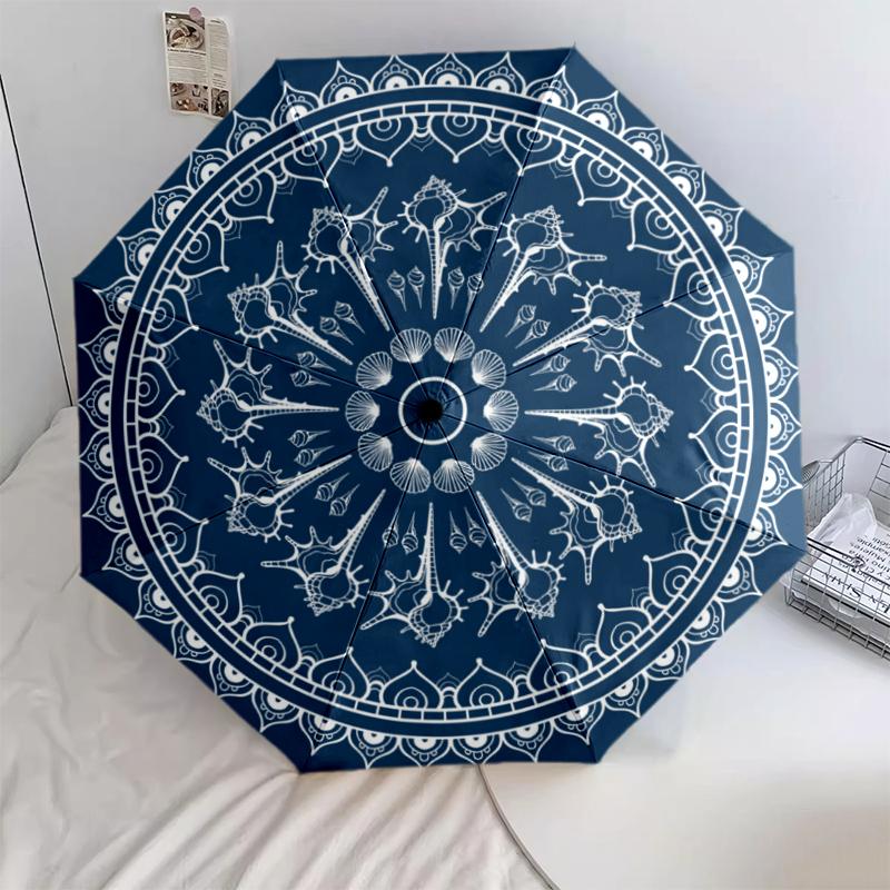 

1 шт. Автоматична складана парасолька - Мультяшний візерунок, Портативна та складана конструкція з 8 спицями, Різдвяні подарунки на День народження