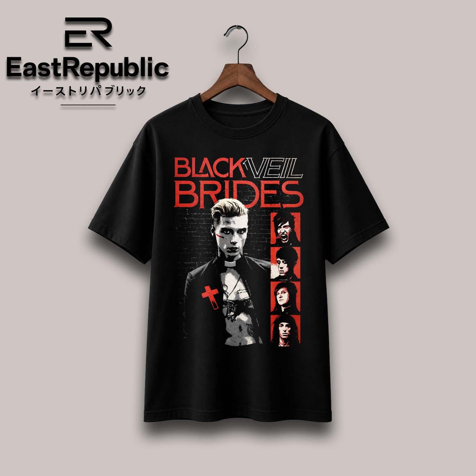 Black Veil Brides T shirt, In The End Album Crewneck, Classic Alternative Metal Merch S