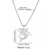Unique Shark Hollow Pendant Necklace with Stainless Steel Cuban Chain, a Stylish Streetwear Piece for Men