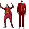 Neuer Joker Herren Film Arthur Fleck 4-teiliges Anzug-Set Clown Halloween Kostüm Cosplay