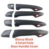 For LEXUS RX270 RX350 RX450H 2009 2010 2012 2013 2014 2015  Door Handle Cover Trim Plastic Black Carbon Car Accessories