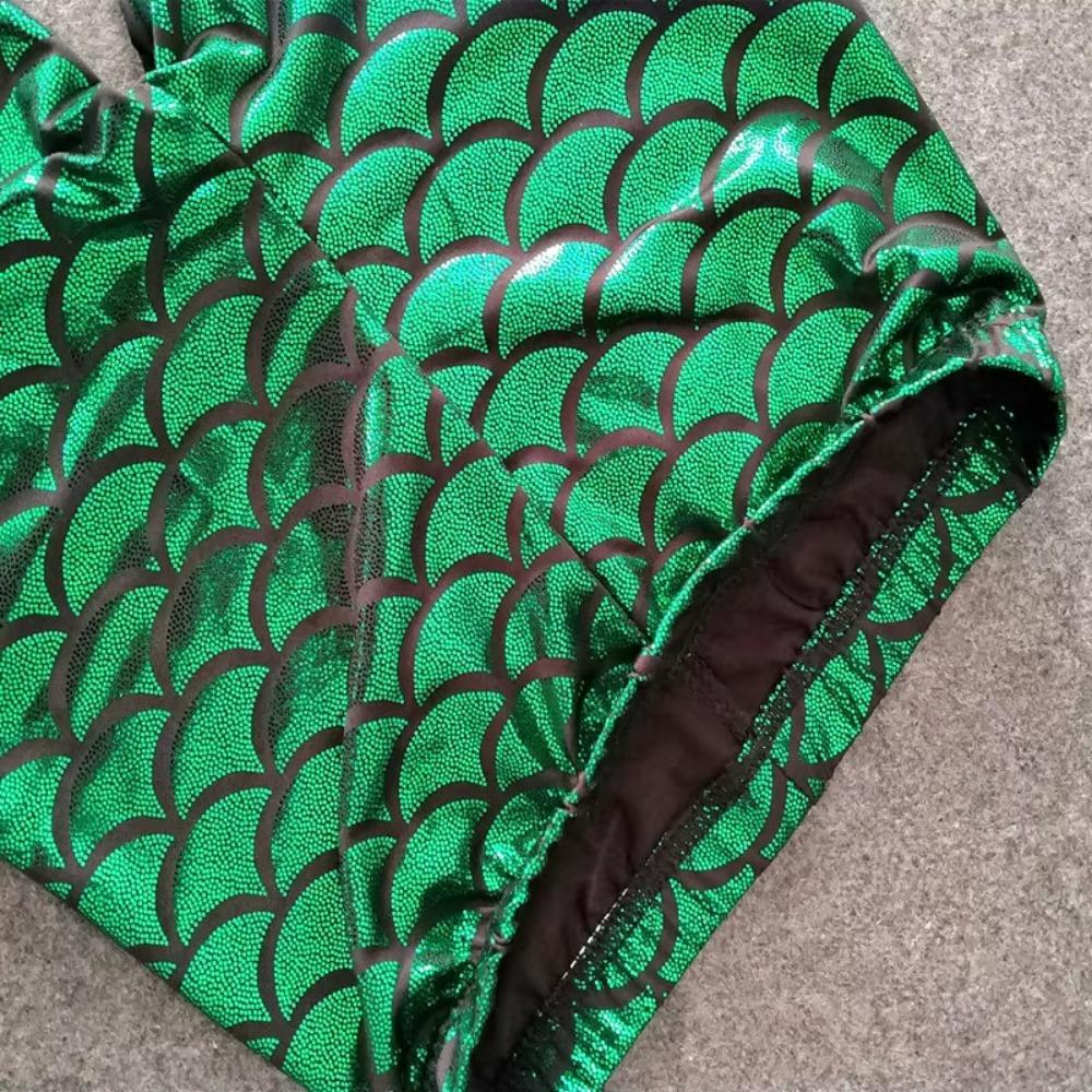 Pantalones Largos Sexy Escama de Sirena Decoración Noche Fiesta Vestido Nuevo Niños Niñas