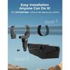Rear View Mirror, SXS UTV Mirror Clear View with 1.5-2 inch 360° Adjustable Low Profile Aluminum Clamp Compatible with Polaris RZR 1000 Pioneer Talon