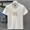 2024 Summer Men's Ethnic Style Embroidered Cotton Crew Neck T-shirt