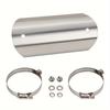 Motorcycle Middle Section Exhaust Pipe Stainless Steel Heat Shield Moto Exhaust Pipe Anti Scald Insulation Cover Silver