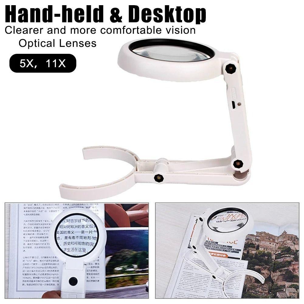 8 LED Light LED Light Magnifier 11x Magnification Reading Magnifier  Jewelry Appraisal