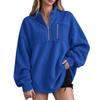 Women's Pullover Sweatshirt Flannel Long Sleeve Casual Top for Everyday Wear