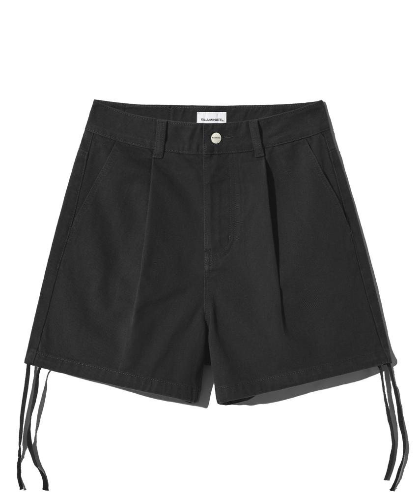 FILLUMINATE (W) Cotton String Shorts - Black