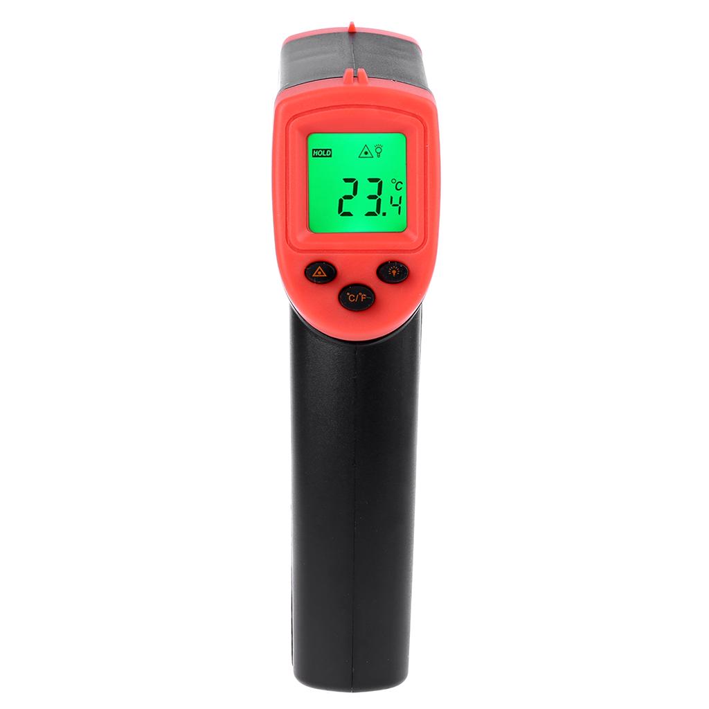 HW600 Non-Contact Industrial Infrared Thermometer Useful IR High Temperature Gun -50~600℃/ -58~1122℉ LCD Laser-Pointer