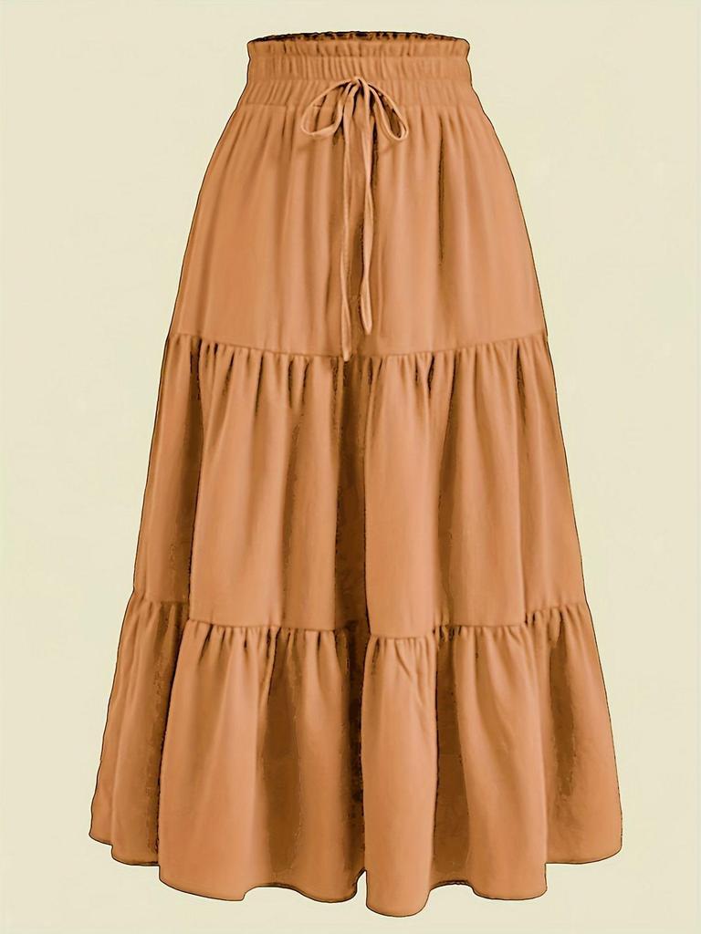 European & American Style Pleated Half Skirt
