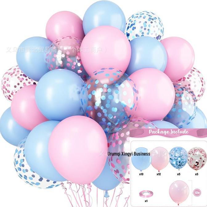 12-Zoll 35 Stück Pailletten-Konfetti-Ballons für Weihnachten, Halloween, Geburtstagsfeiern