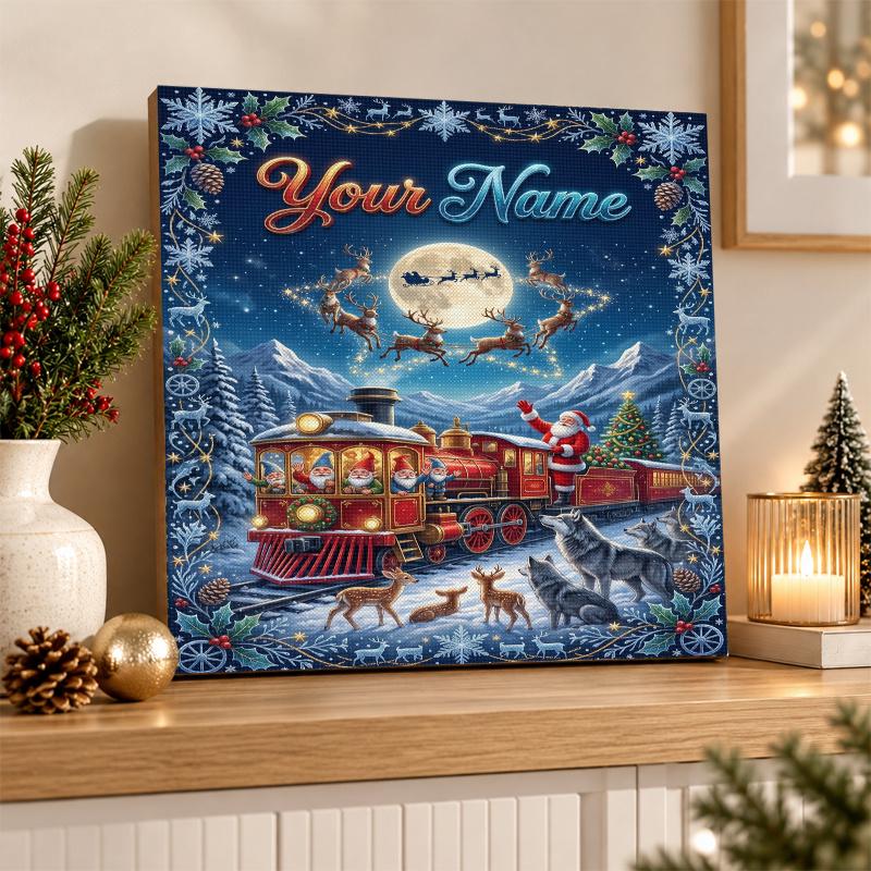 Christmas Custom Name Text 5D Diamond Painting Kit DIY Full Drill Diamond Art Decoration