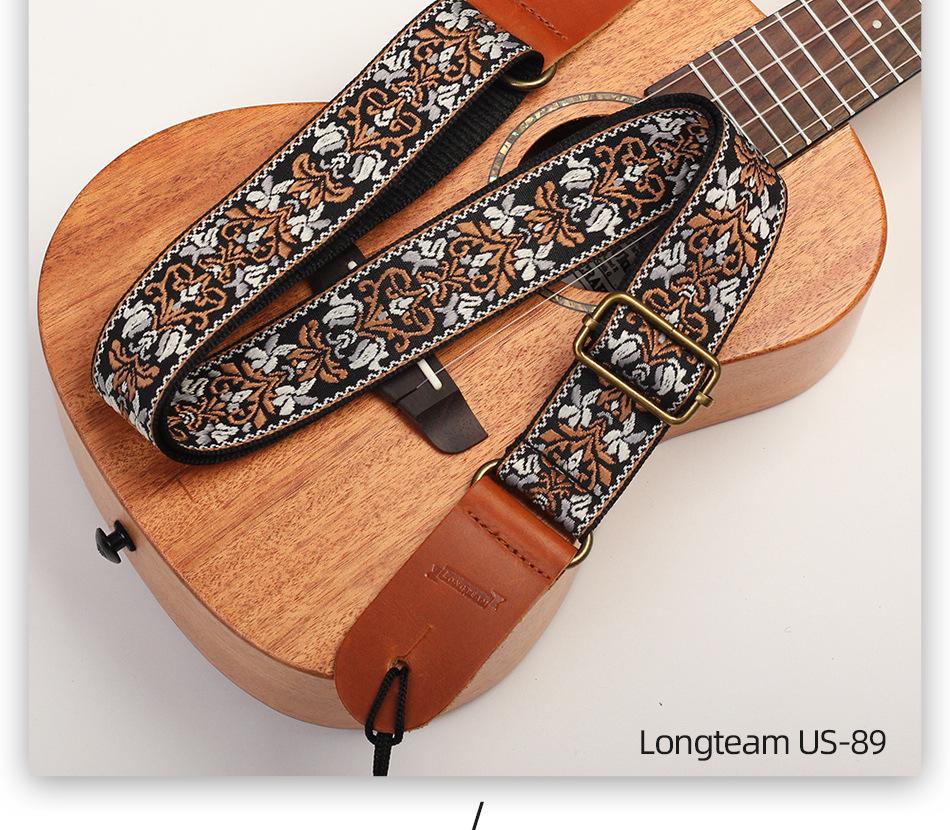 Langting Embroidered Ukulele Shoulder Strap