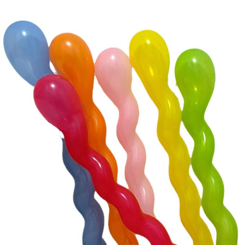 Palloncini Lunghi Colorati a Spirale per Decorazioni di Feste di Compleanno