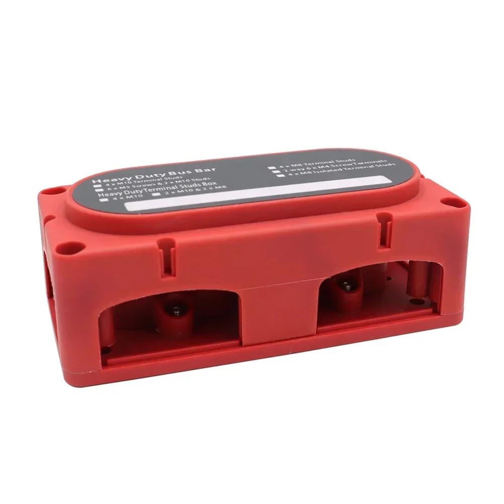 4 way busbar terminal block with M10 and M8 for reliable electrical connections in For RVs yachts automobiles and industry
