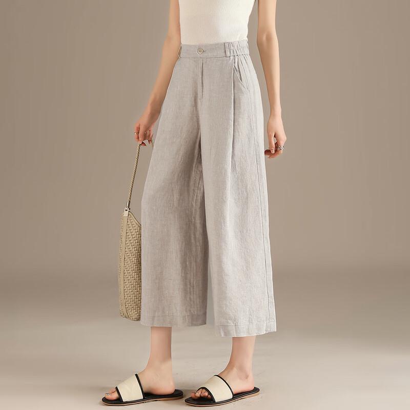 RAIN.CUN Loose Breathable Linen Wide-Leg Pants