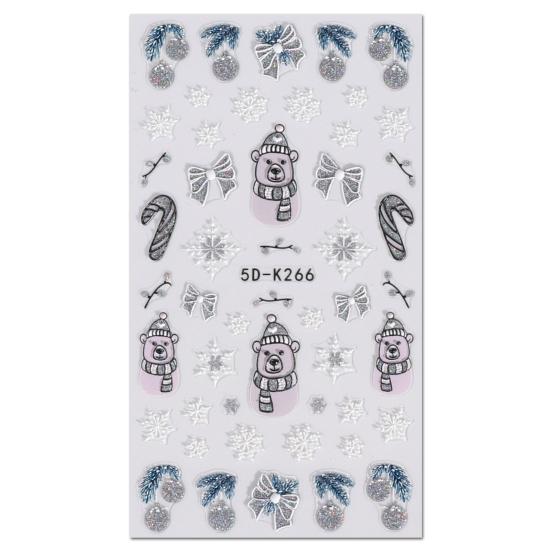 1 Sheet Christmas Pattern Art Snowflake Sticker Fine Workmanship Nail Bow Nail Art Decoration