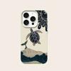 Tartaruga Marina Onde Texture Litchi Custodia in Silicone per Telefono Per iPhone 17 Pro Max 14 Plus 11 12 13 14 15 16 Pro 17 Air Cover Morbido