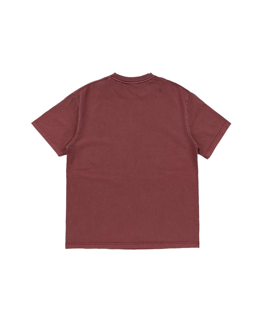 NET SOCIAL CLUB Eye Of Tiger Pigment Tee (Burgundy)