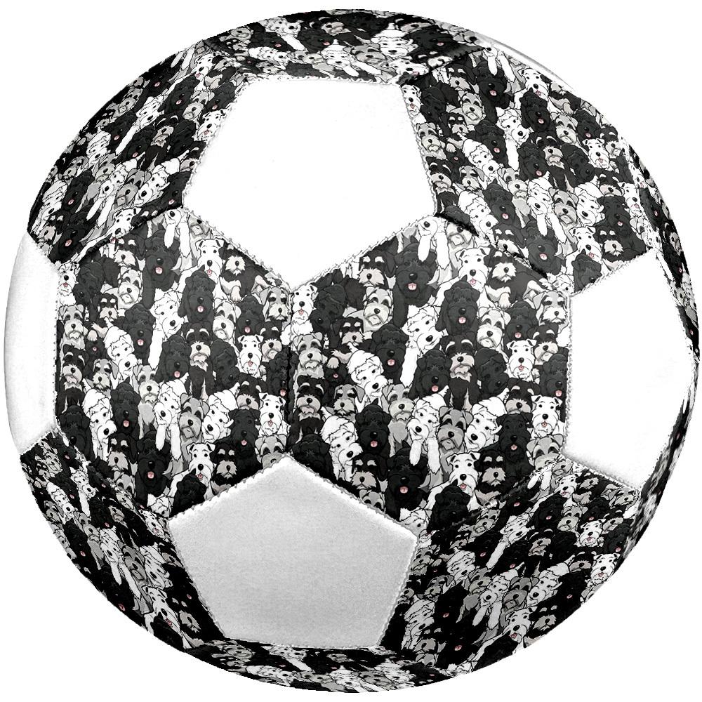 1pc Dogs Crowd Lightweight PVC Training Soccer Ball, Size 5, Suitable for Indoor and Outdoor TrainingGift Y60387