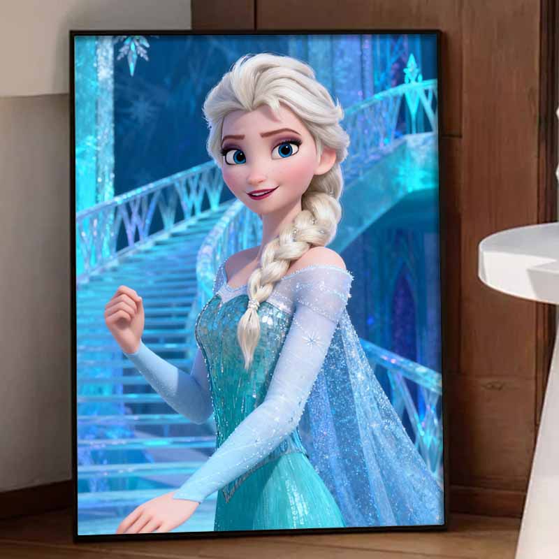 Disney 5d diamond painting Elsa Frozen diamond art painting diy handmade sticker gift, home decoration painting