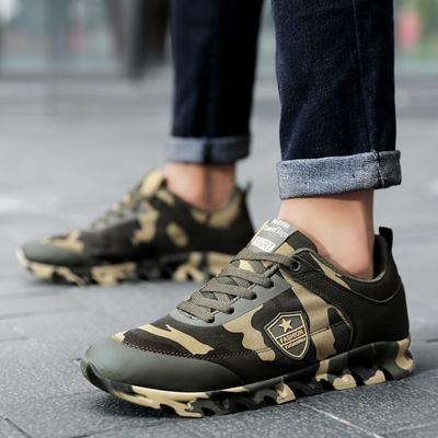 Men 'S Shoes Breathable Running Shoes Women Army Green Camouflage Canvas Sneakers Comfortable Couple Walking Jogging Shoes