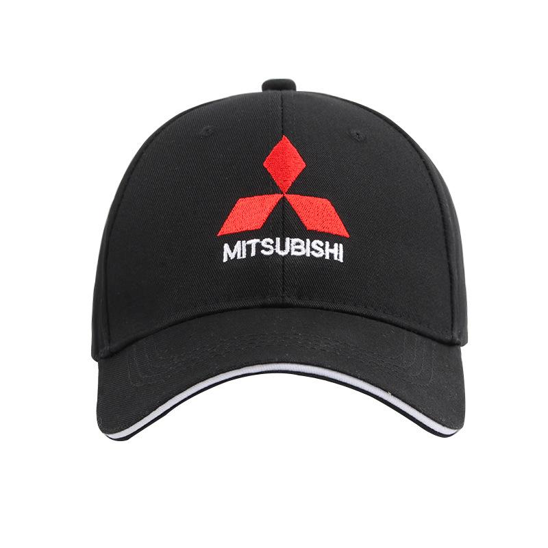 Universelle Baumwoll-Stickerei-Baseballkappe für Mitsubishi Outlander L200 ASX Lancer Mirage Ralliart Pajero Triton Eclipse Sonnenhut